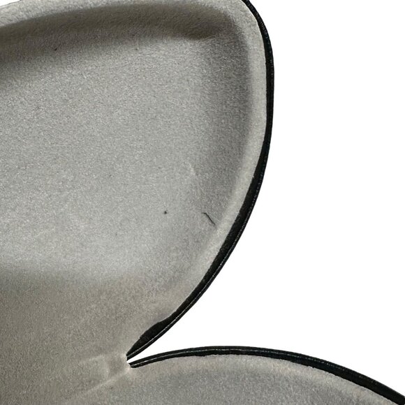 Genuine Ray Ban Hard Clamshell Eyeglasses‎ Case Black Faux Leather + Lens Cloth - Picture 4 of 12